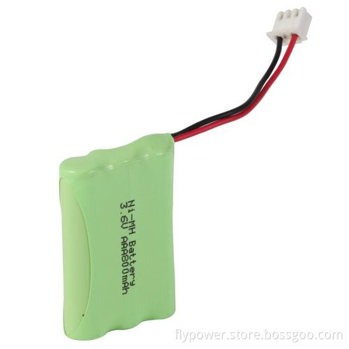 3.6V AAA800mAh Ni-MH Rechargeable Battery Pack (3S of FH-AAA800)